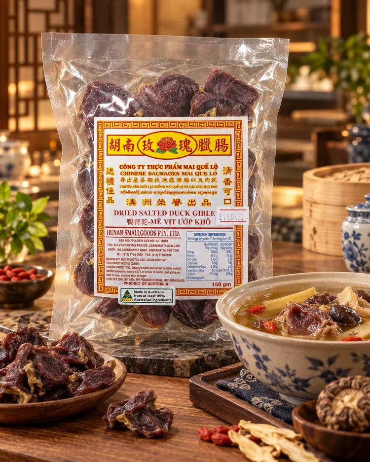 Mề vịt ướp khô 150 g — ảnh minh họa