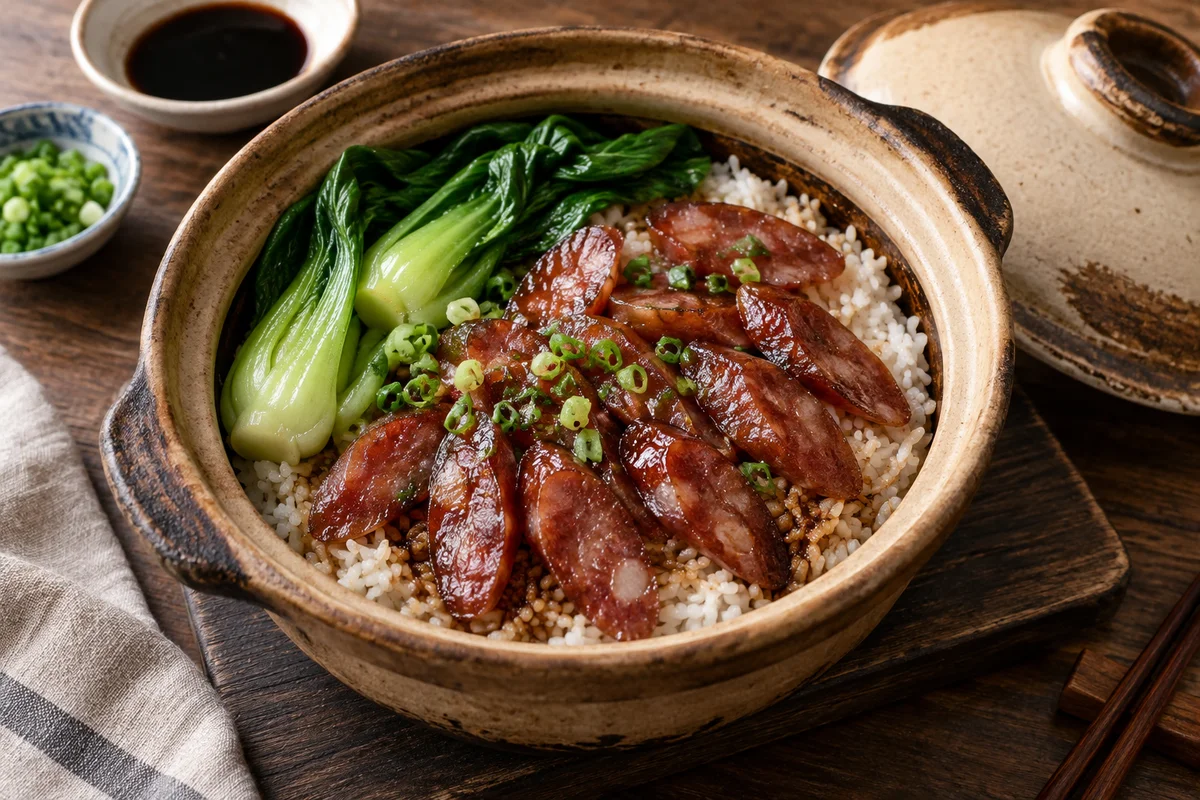 臘腸煲仔飯 — 上菜靈感