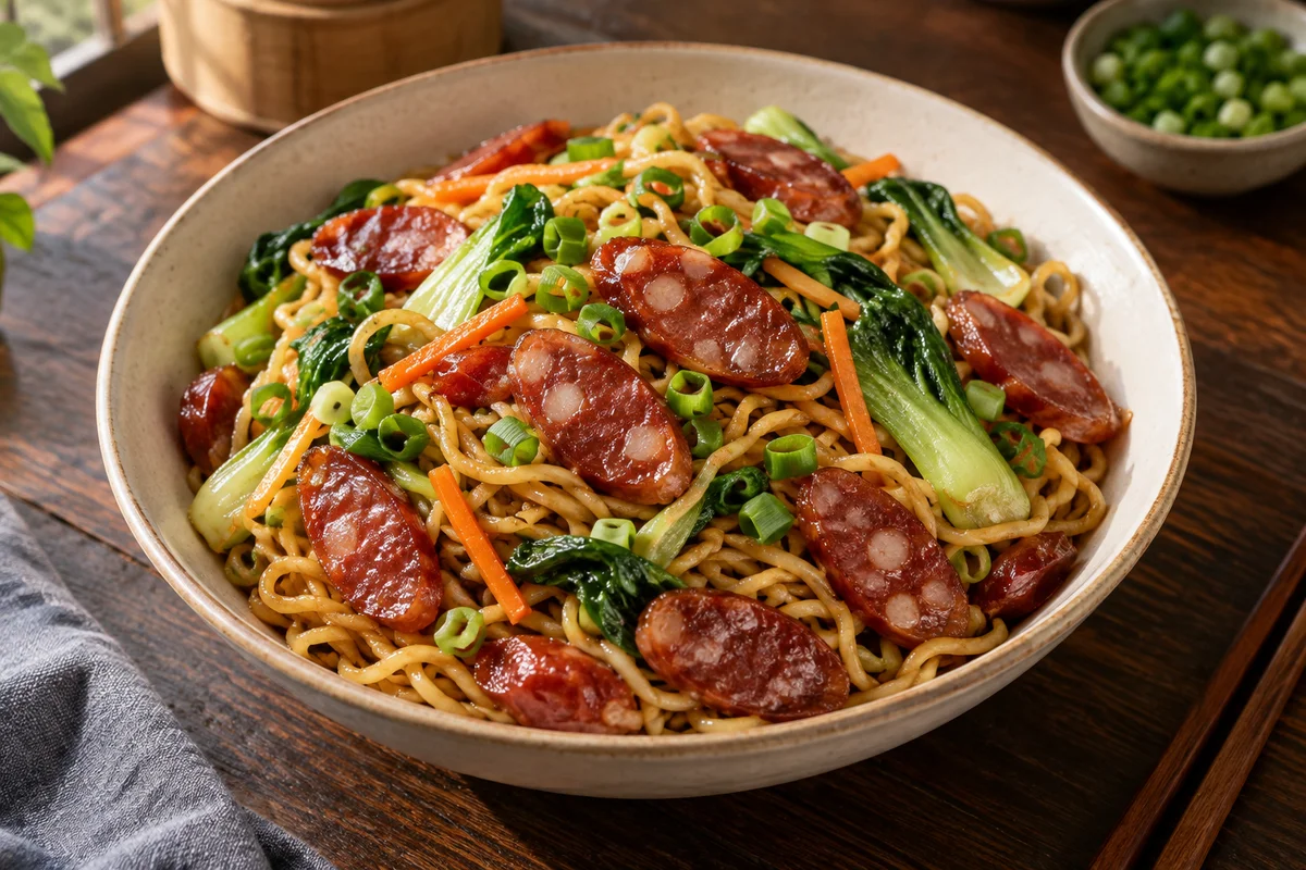 Mì lạp xưởng — gợi ý món ăn minh họa